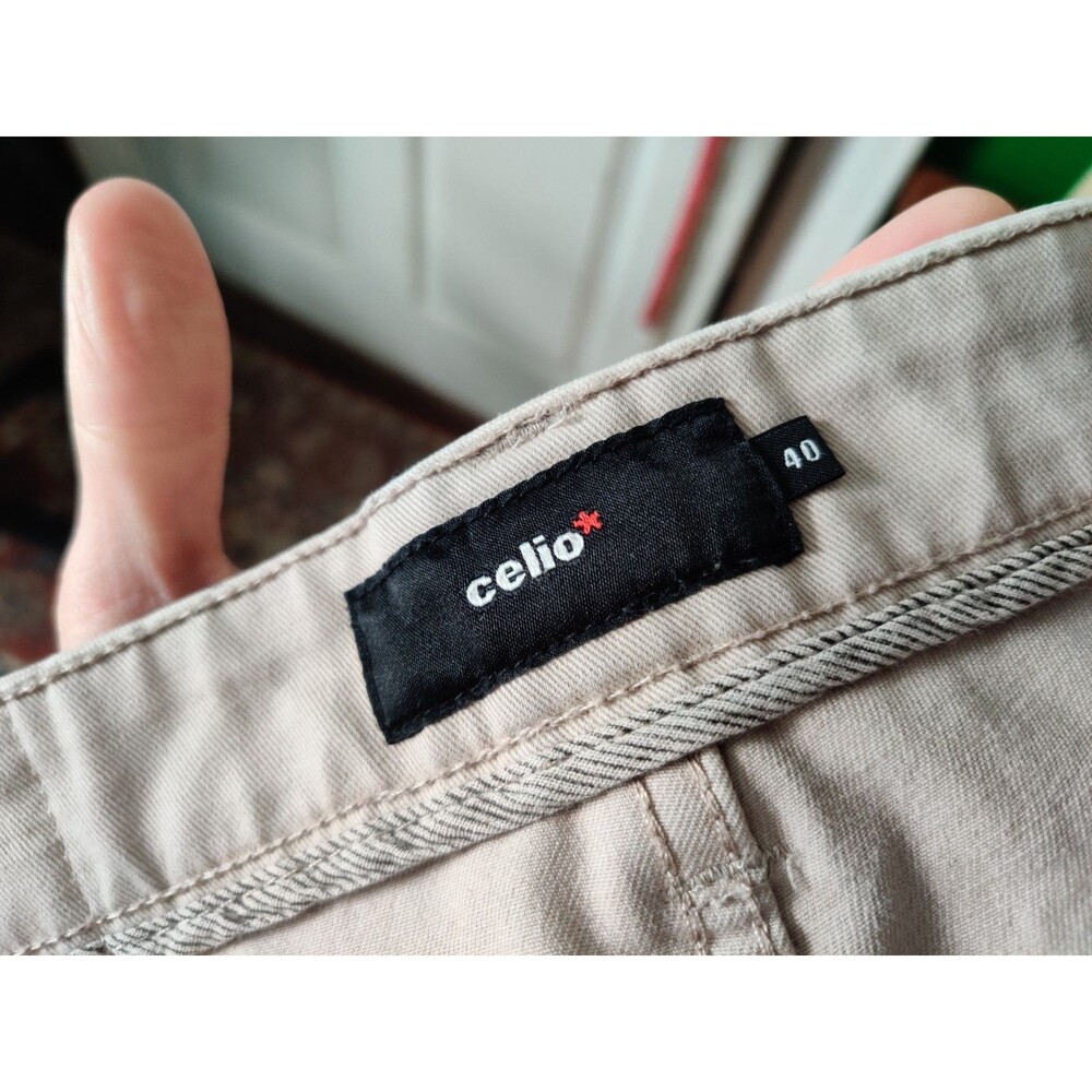 Celio Beige/Tan Chino Khaki Men's Pants Slim Fit Size EU40 READ